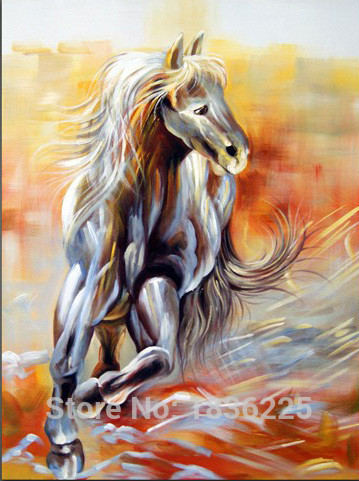 High Quality Handmade Running Horse Oil Painting Bulk Canvas Paintings for  Home Decor Modern Horse Animals Wall Picture - AliExpress